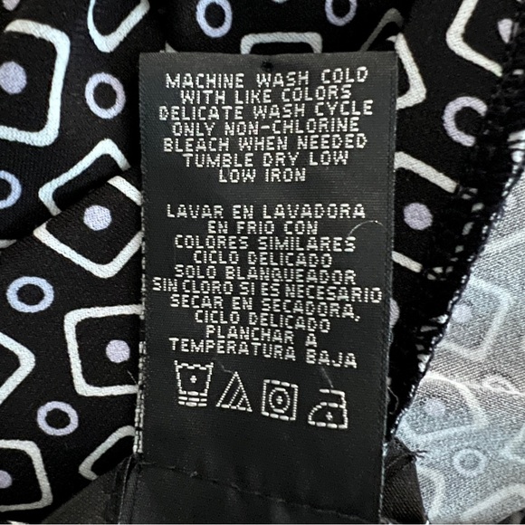 George Circle Skirt Size 8/10 Black & White Geometric Pattern EUC - Picture 5 of 5